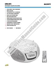 Ver CFD-E75 pdf Especificaciones de comercialización