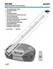 Ver CFD-S550 pdf Especificaciones de comercialización