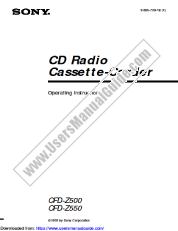 Ansicht CFD-Z550 pdf Betriebsanleitung (primäres Handbuch)