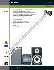 Ver CMT-A70 pdf Especificaciones de comercialización