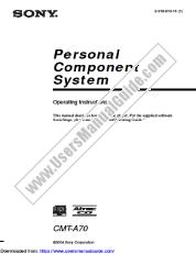 Ver CMT-A70 pdf Instrucciones de operación