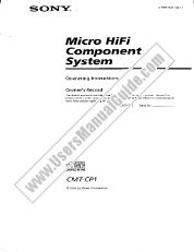 Ver CMT-CP1 pdf Instrucciones CMTCP1 (parte del sintonizador del sistema de escritorio)