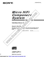 View HCD-CP11 pdf Operating Instructions