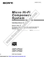 Ver CMT-CP333 pdf Manual de usuario principal