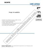 Ver CMT-CPX22 pdf Especificaciones de comercialización