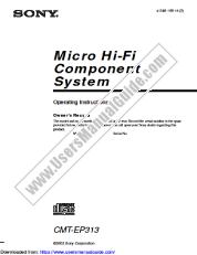 Vezi HCD-EP313 pdf Instrucțiuni de operare