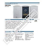 Ver CMT-EX5 pdf Especificaciones de comercialización