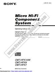 Visualizza CMT-HPX10W pdf Istruzioni per l'uso (manuale principale)