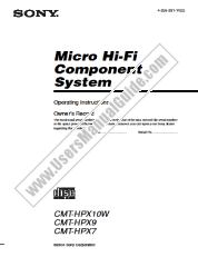 Vezi CMT-HPX9 pdf Instrucțiuni de operare