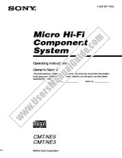 Ver CMT-NE3 pdf Instrucciones de funcionamiento (manual principal)