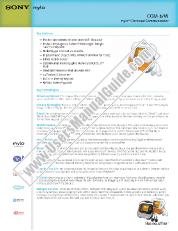 Ver COM-1 pdf Especificaciones de marketing (blanco)
