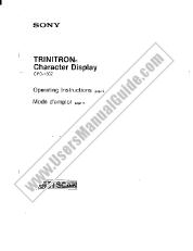View CPD-1302AW2 pdf Operating Instructions  (primary manual)