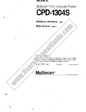Ver CPD-1304S pdf Instrucciones de funcionamiento (manual principal)