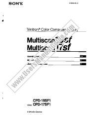 Ver CPD-17SF1 pdf Instrucciones de funcionamiento (manual principal)