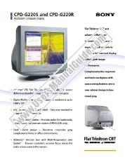 Ver CPD-G220S pdf Especificaciones de comercialización