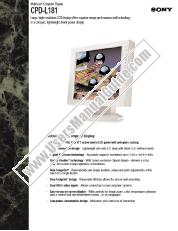 Voir CPD-L181 pdf Spécifications de marketing