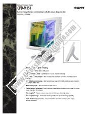 Ver CPD-M151 pdf Especificaciones de comercialización