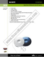 Ver D-NE005 pdf Especificaciones de comercialización