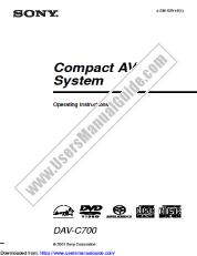 View DAV-C700 pdf Operating Instructions