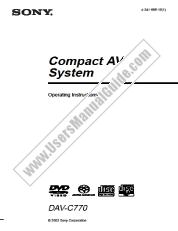 View DAV-C770 pdf Operating Instructions