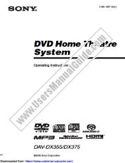 View DAV-DX375 pdf Operating Instructions