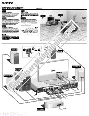 Ver DAV-DZ120 pdf Conexiones de altavoces y TV