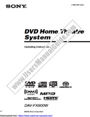 Voir DAV-FX900W pdf Mode d'emploi