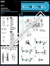 View DAV-X1V pdf Quick Start Guide (English, Francais)