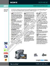 View DCR-HC42 pdf Marketing Specifications