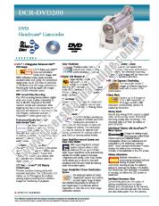 Ver DCR-DVD200 pdf Especificaciones de comercialización