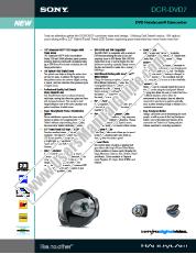 Ver DCR-DVD7 pdf Especificaciones de comercialización