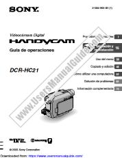 Ver DCR-HC21 pdf manual de instrucciones