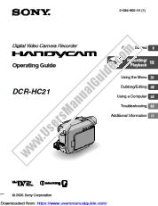 View DCR-HC21 pdf Operating Guide