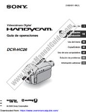 Vezi DCR-HC26 pdf Manual de Instrucciones