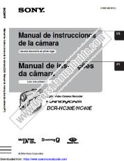 Ansicht DCR-HC40 pdf Bedienungsanleitung (Spanisch und Portugiesisch)