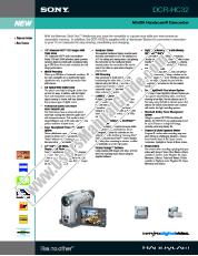 View DCR-HC32 pdf Marketing Specifications