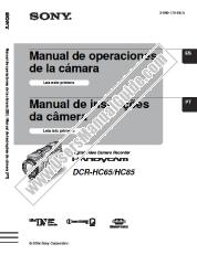 Ansicht DCR-HC65 pdf Bedienungsanleitung (Spanisch und Portugiesisch)