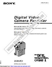 Voir DCR-PC1 pdf Manuel d'instructions (espagnol et portugais)