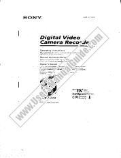 Vezi DCR-PC10 pdf Instrucțiuni de operare (în engleză și spaniolă)