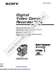 View DCR-PC100 pdf Manual de instrucciones (Espanol y Portugues)