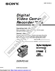 View DCR-PC100 pdf Operating Instructions