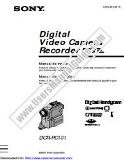 View DCR-PC101 pdf Manual de instrucciones (Espanol y Portugues)