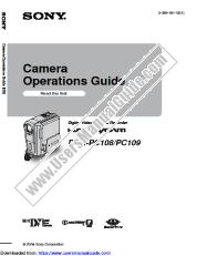 View DCR-PC109 pdf Camera Operations Guide