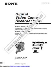 View DCR-PC110 pdf Manual de instrucciones (Espanol y Portugues)