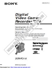 View DCR-PC110 pdf Operating Instructions
