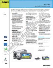 Ver DCR-SR60 pdf Especificaciones de comercialización