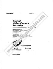 Ver DCR-TR7000 pdf Manual de usuario principal