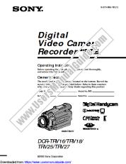 Vezi DCR-TRV18 pdf Instrucțiuni de operare (manual primar)