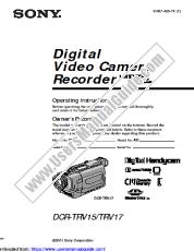 Vezi DCR-TRV17 pdf Instrucțiuni de operare (manual primar)
