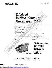 Vezi DCR-TRV6 pdf Instrucțiuni de operare (manual primar)